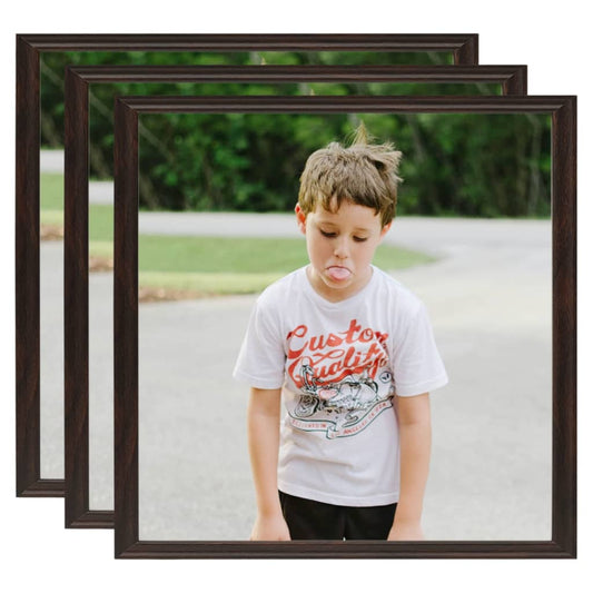 Berkfield Photo Frames Collage 3 pcs for Table Black 30x30 cm MDF