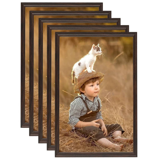 Berkfield Photo Frames Collage 5pcs for Wall Black 42x59.4cm MDF