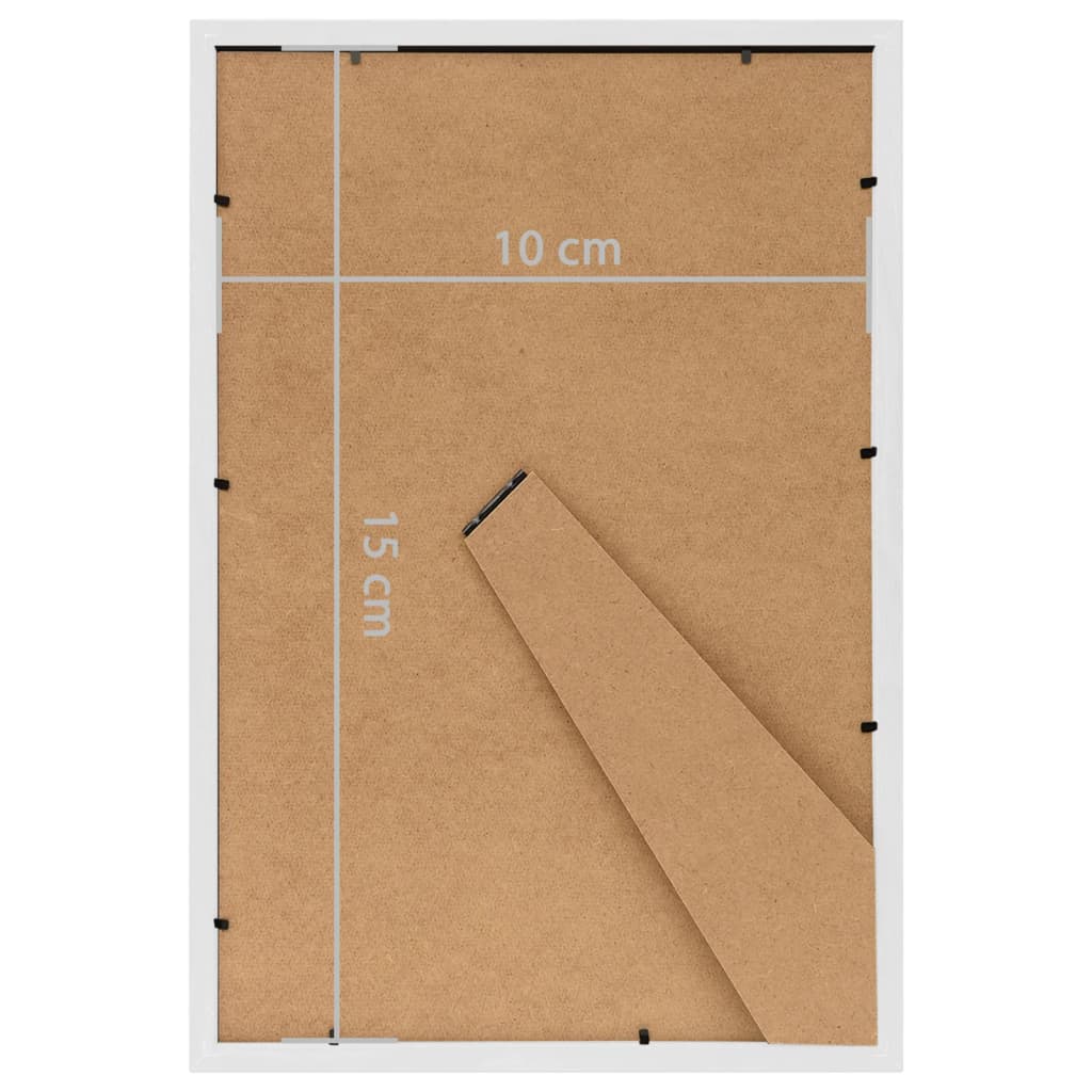 Berkfield Photo Frames Collage 5 pcs for Table White 10x15 cm MDF