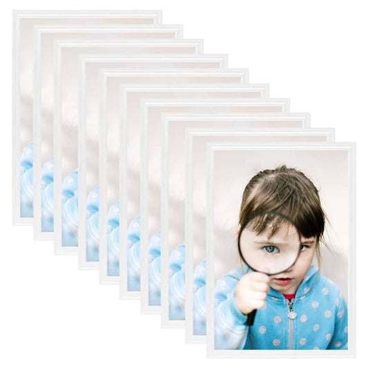 Berkfield Photo Frames Collage 10 pcs for Table White 15x21cm MDF