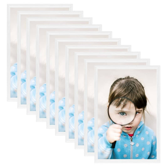 Berkfield Photo Frames Collage 10 pcs for Table White 20x25cm MDF