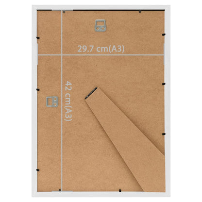 Berkfield Photo Frames Collage 3pcs for Wall or Table White 29.7x42cm MDF