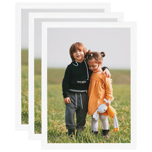 Berkfield Photo Frames Collage 3 pcs for Wall or Table White 50x70 cm MDF