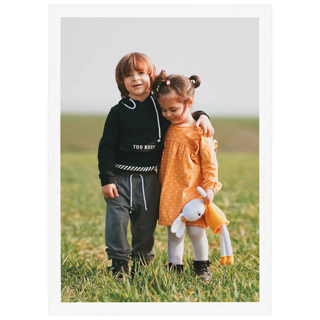 Berkfield Photo Frames Collage 3pcs for Wall or Table White 59.4x84cm MDF