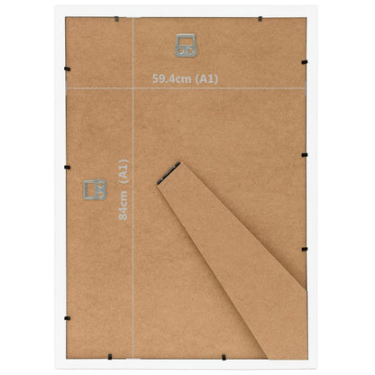 Berkfield Photo Frames Collage 3pcs for Wall or Table White 59.4x84cm MDF