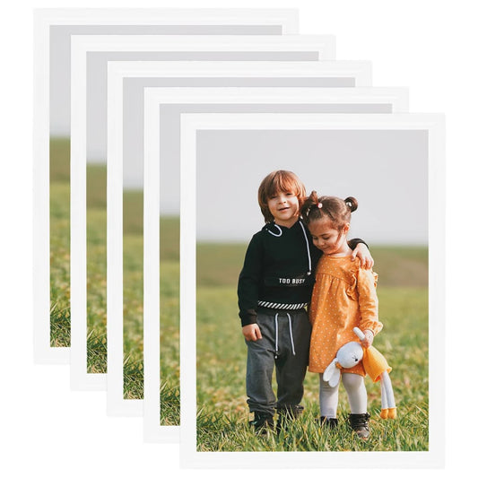 Berkfield Photo Frames Collage 5 pcs for Wall or Table White 70x90 cm MDF