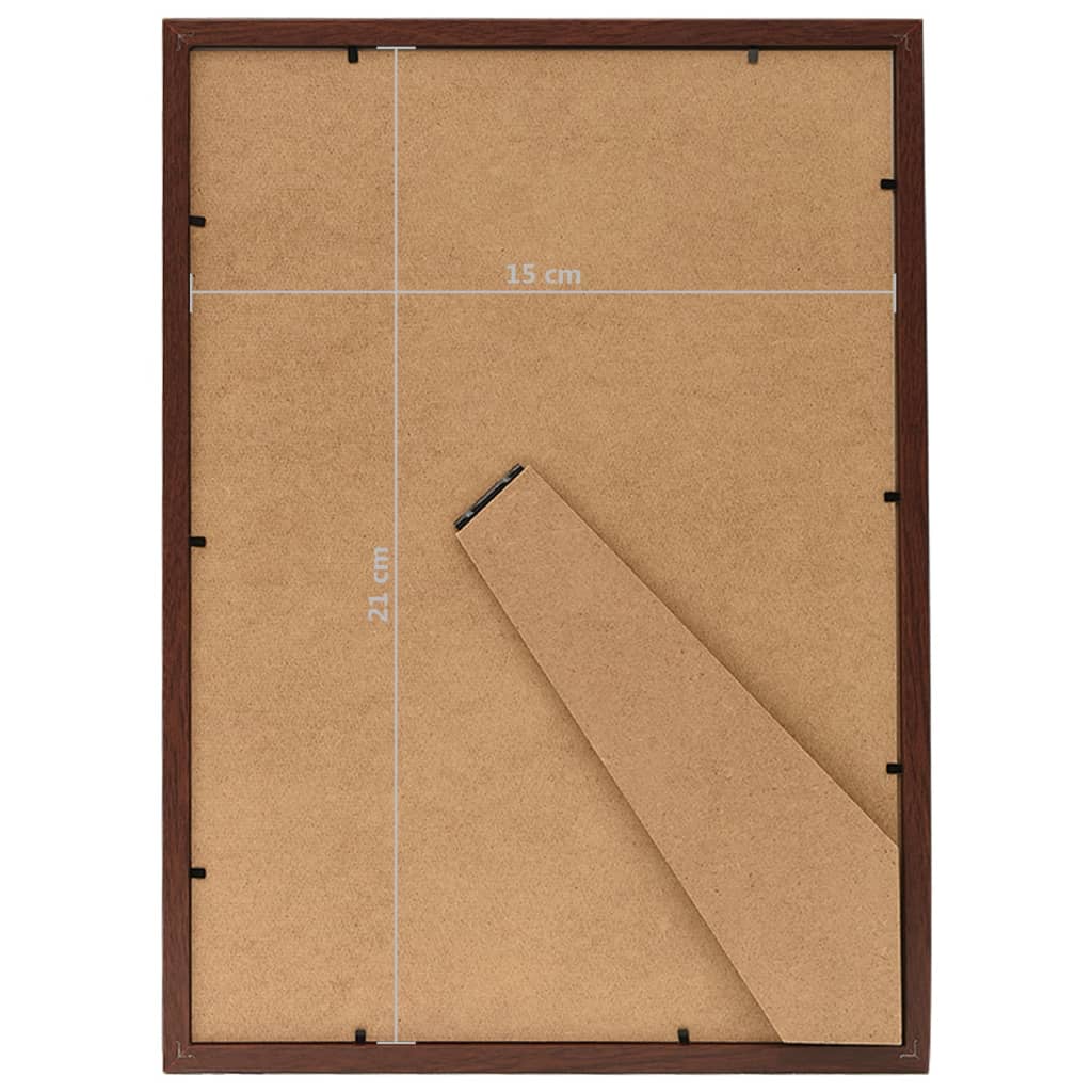 Berkfield Photo Frames Collage 5 pcs for Table Dark Red 15x21 cm