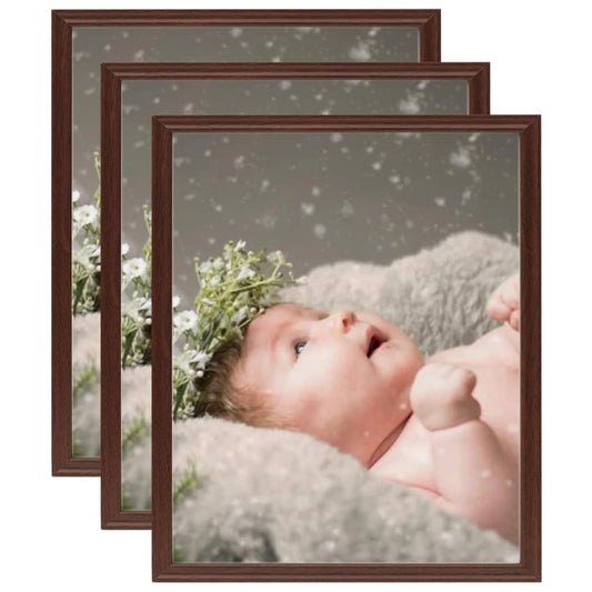 Berkfield Photo Frames Collage 3 pcs for Table Dark Red 21x29.7 cm