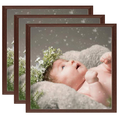 Berkfield Photo Frames Collage 3 pcs for Wall or Table Dark Red 50x50 cm