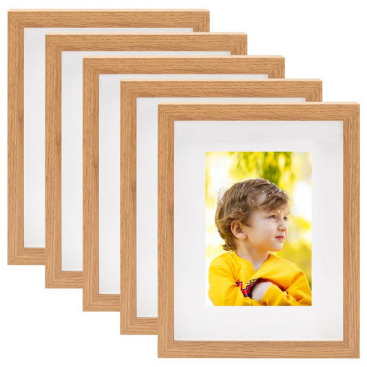 Berkfield 3D Box Photo Frames 5 pcs Oak 20x25 cm for 13x18 cm Picture