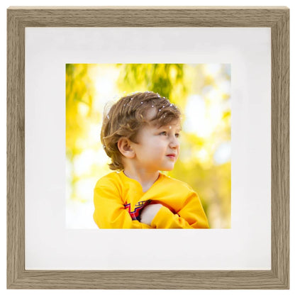 Berkfield 3D Box Photo Frames 3 pcs Dark Wood 28x28cm for 20x20cm Picture