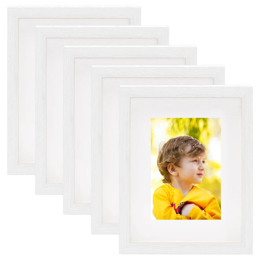 Berkfield 3D Box Photo Frames 5 pcs White 20x25 cm for 13x18 cm Picture