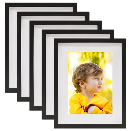 Berkfield 3D Box Photo Frames 5 pcs Black 21x29.7 cm for 15x20 cm Picture