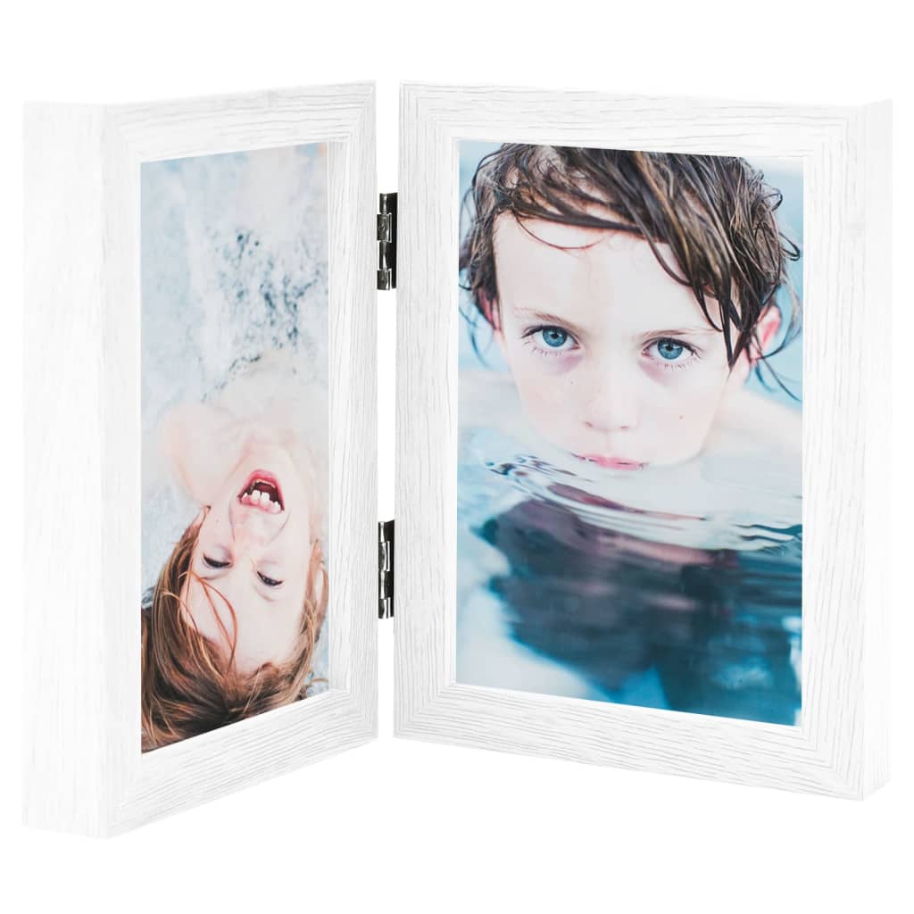 Berkfield Bifold Photo Frame Collage White 2x