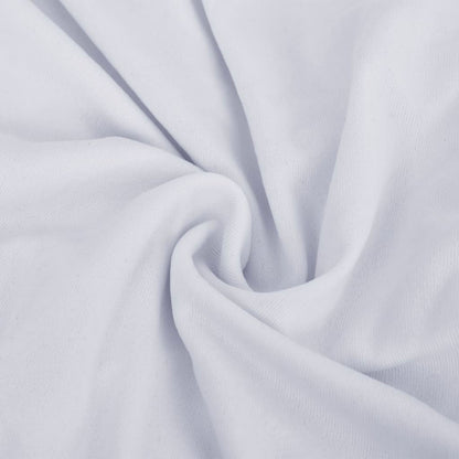 Berkfield 2-Seater Stretch Couch Slipcover White Polyester Jersey