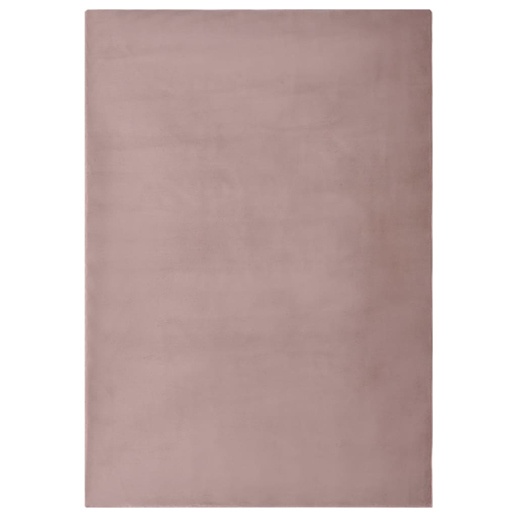 Berkfield Rug Faux Rabbit Pelt 180x270 cm Old Pink
