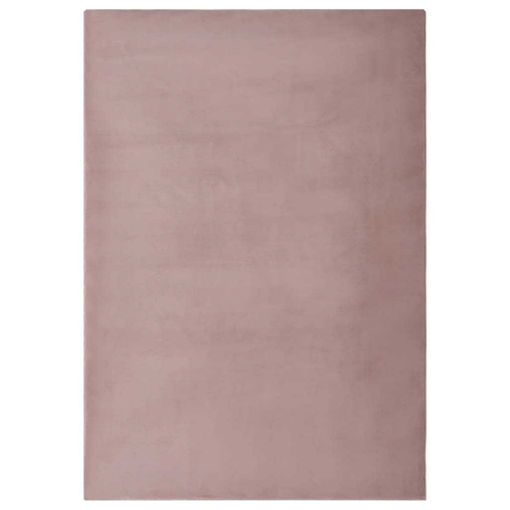 Berkfield Rug Faux Rabbit Pelt 200x300 cm Old Pink