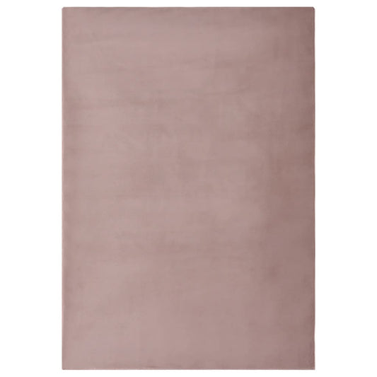 Berkfield Rug Faux Rabbit Pelt 200x300 cm Old Pink