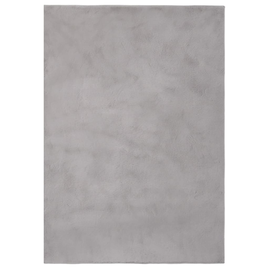 Berkfield Rug Faux Rabbit Pelt 180x270 cm Grey