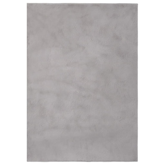 Berkfield Rug Faux Rabbit Pelt 180x270 cm Grey