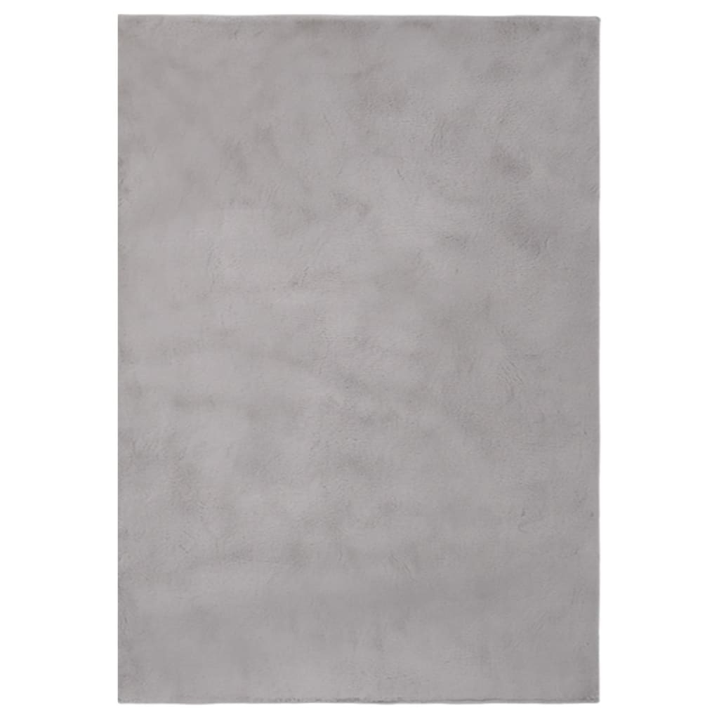 Berkfield Rug Faux Rabbit Pelt 200x300 cm Grey