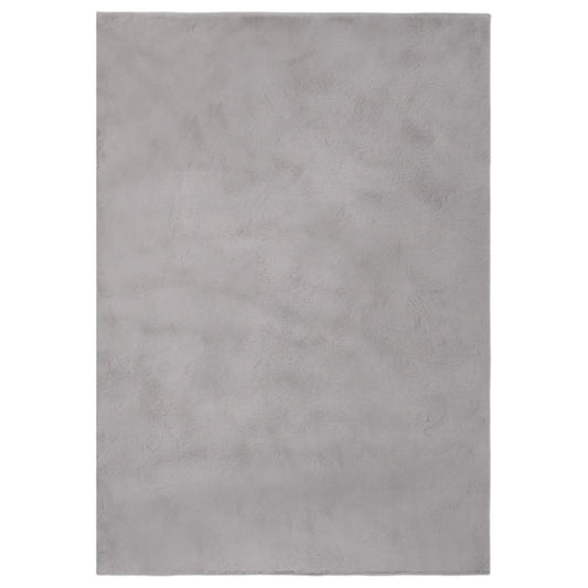 Berkfield Rug Faux Rabbit Pelt 200x300 cm Grey