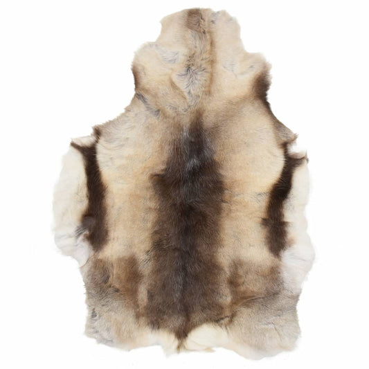 Berkfield Reindeer Skin Mixed Grey 80x130 cm