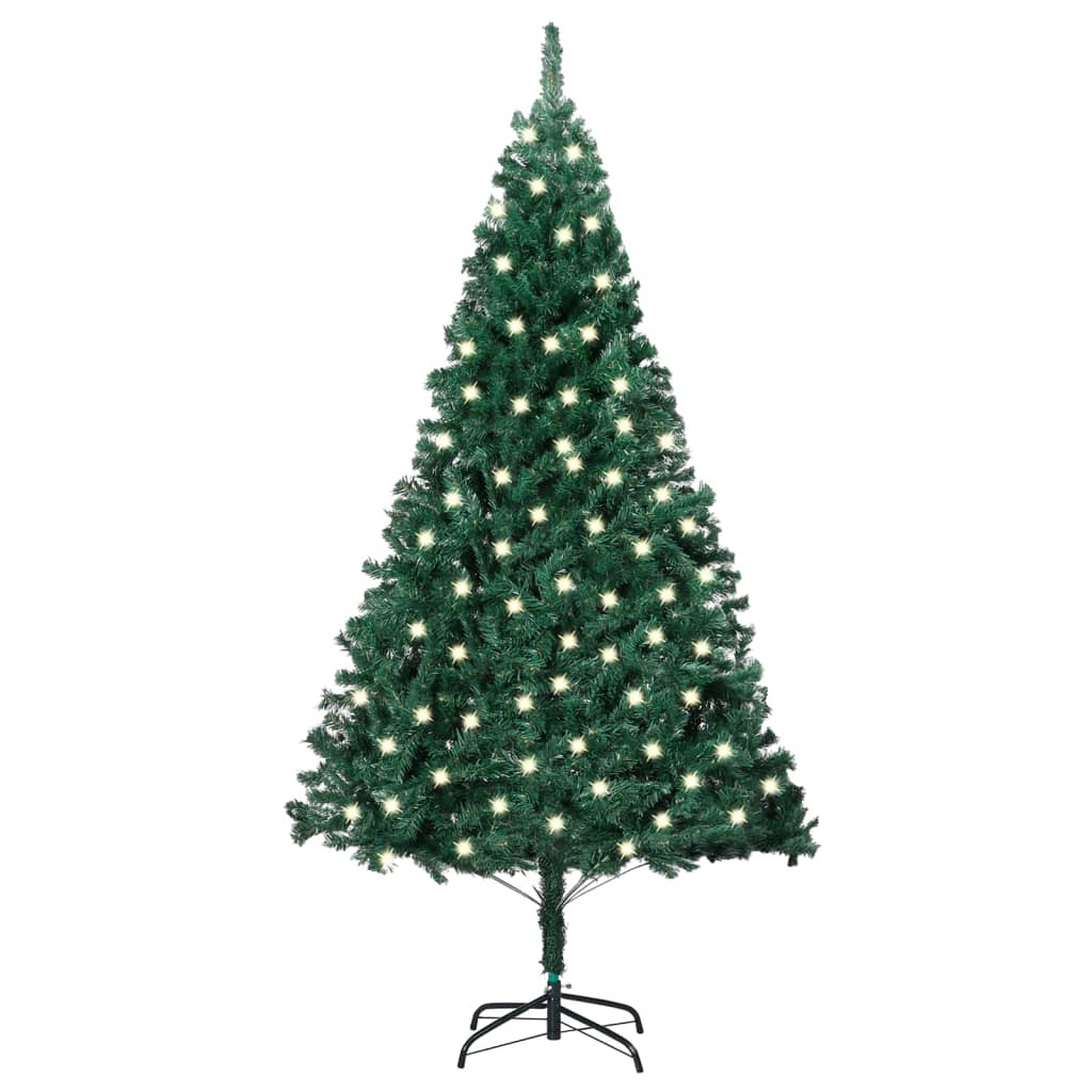 Berkfield Artificial Christmas Tree with LEDs&Thick Branches Green 120 cm