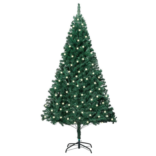 Berkfield Artificial Christmas Tree with LEDs&Thick Branches Green 240 cm