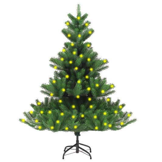 Berkfield Nordmann Fir Artificial Christmas Tree with LEDs Green 180 cm