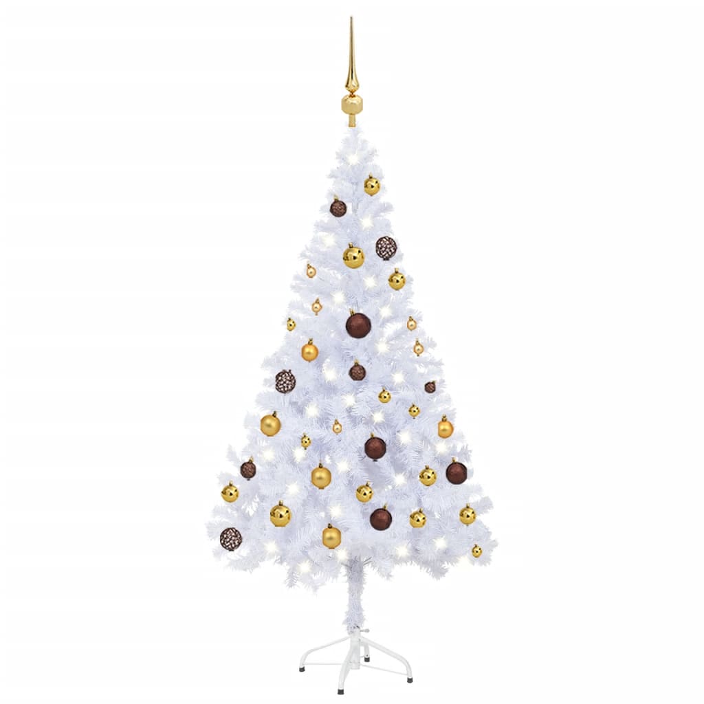 Berkfield Artificial Christmas Tree with LEDs&Ball Set 120cm 230 Branches