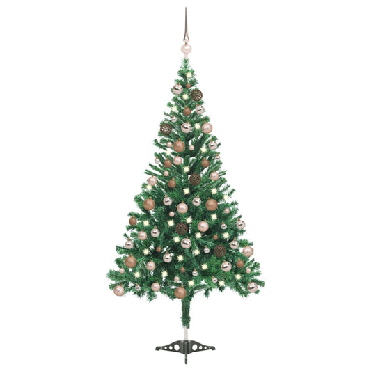 Berkfield Artificial Christmas Tree with LEDs&Ball Set 120cm 230 Branches