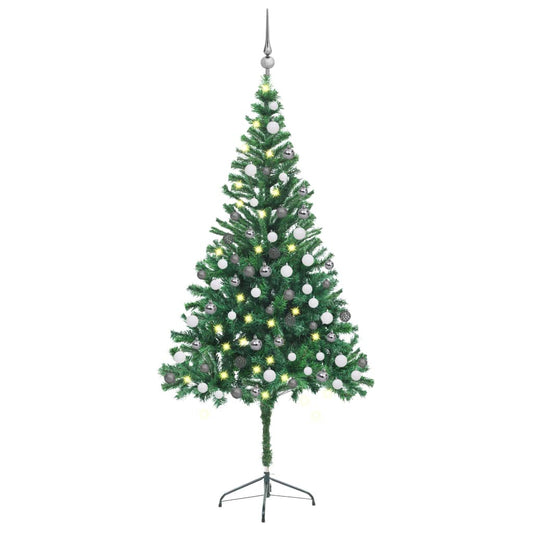 Berkfield Artificial Christmas Tree with LEDs&Ball Set 180cm 564 Branches