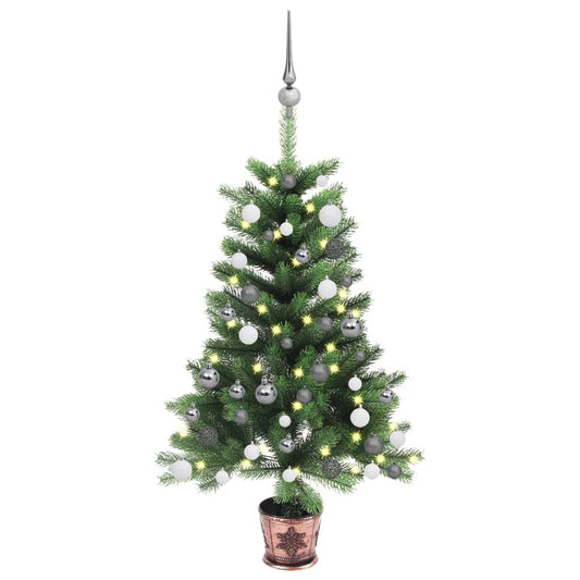 Berkfield Artificial Christmas Tree with LEDs&Ball Set 65 cm Green
