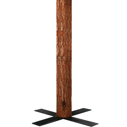 Berkfield Slim Christmas Tree with LEDs&Real Wood&Cones Green 210 cm