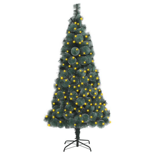 Berkfield Artificial Christmas Tree with LEDs&Stand Green 180 cm PET