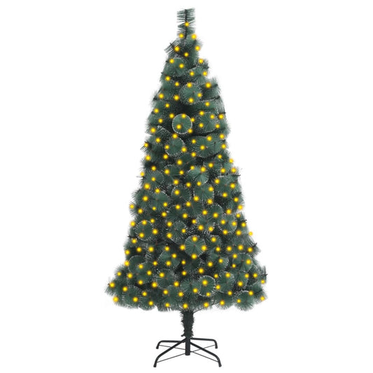 Berkfield Artificial Christmas Tree with LEDs&Stand Green 240 cm PET