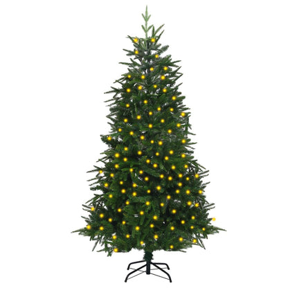 Berkfield Artificial Christmas Tree with LEDs Green 180 cm PVC&PE