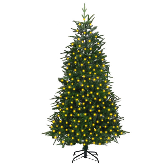 Berkfield Artificial Christmas Tree with LEDs Green 240 cm PVC&PE