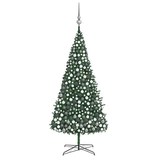 Berkfield Artificial Christmas Tree with LEDs&Ball Set LEDs 400 cm Green