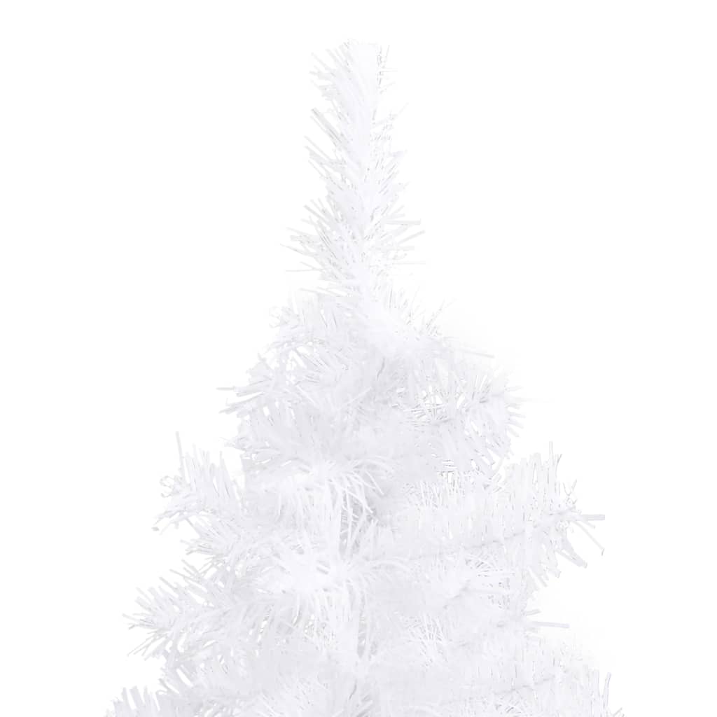 Berkfield Corner Artificial Christmas Tree LEDs&Ball Set White 120 cm PVC
