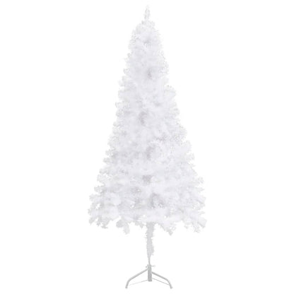 Berkfield Corner Artificial Christmas Tree LEDs&Ball Set White 180 cm PVC
