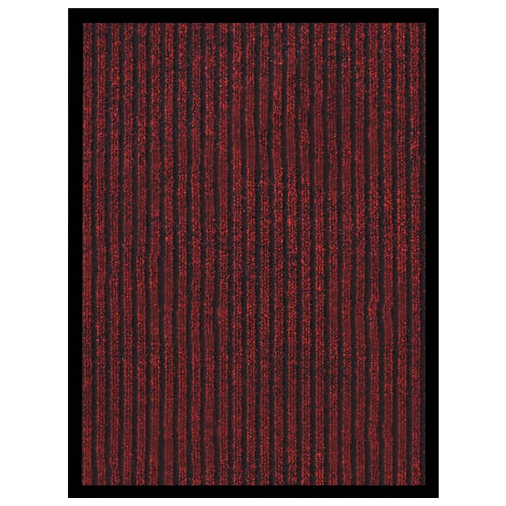 Berkfield Doormat  Striped Red 40x60 cm