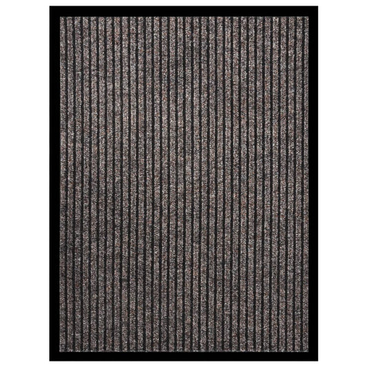 Berkfield Doormat Striped Beige 60x80 cm