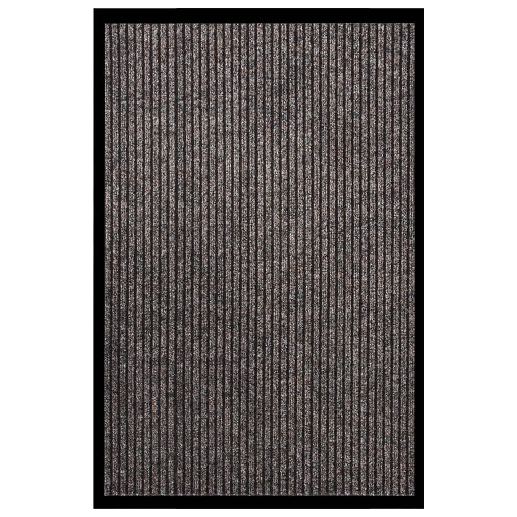 Berkfield Doormat Striped Beige 80x120 cm