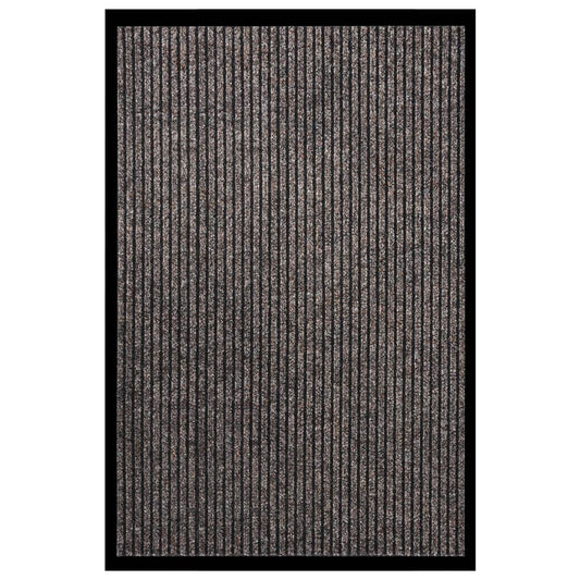 Berkfield Doormat Striped Beige 80x120 cm