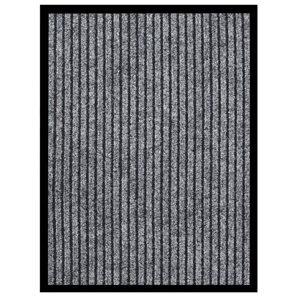 Berkfield Doormat  Striped Grey 40x60 cm