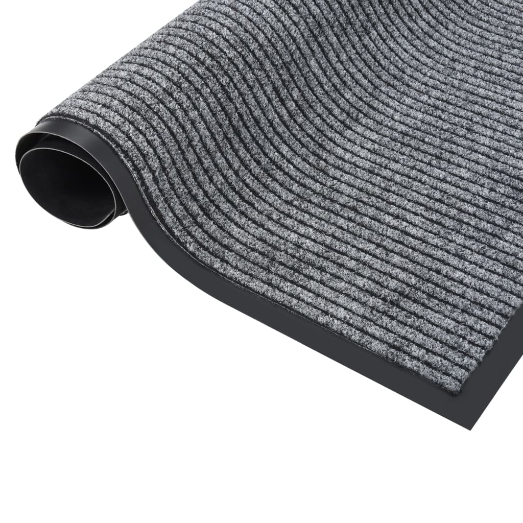 Berkfield Doormat Striped Grey 60x80 cm