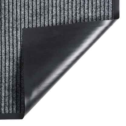 Berkfield Doormat Striped Grey 60x80 cm