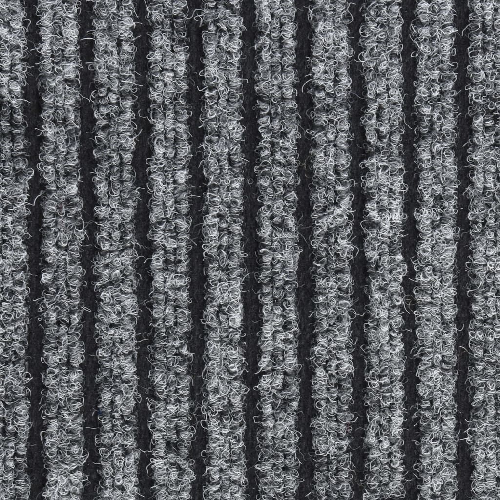 Berkfield Doormat Striped Grey 60x80 cm